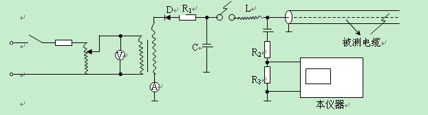 冲击高压法测试原理图
