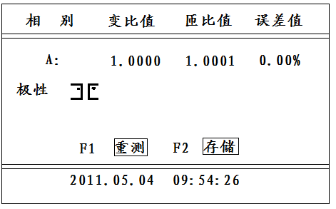 变压器变比测试仪操作方法与操作示例