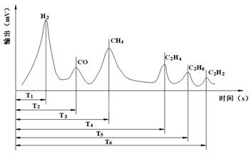 六种气体色谱图例